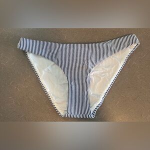 Onia Lily Bottom Striped Rib Navy/White Womens XS Swim NWT